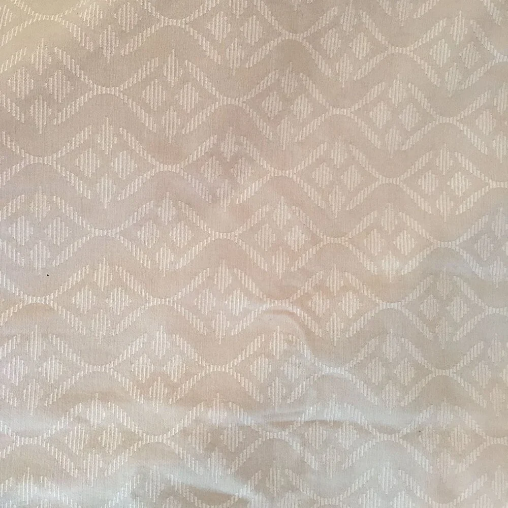 Nautica Queen Duvett Cover Taupe Patterned Buttons Cotton & Polyester 90 X 102